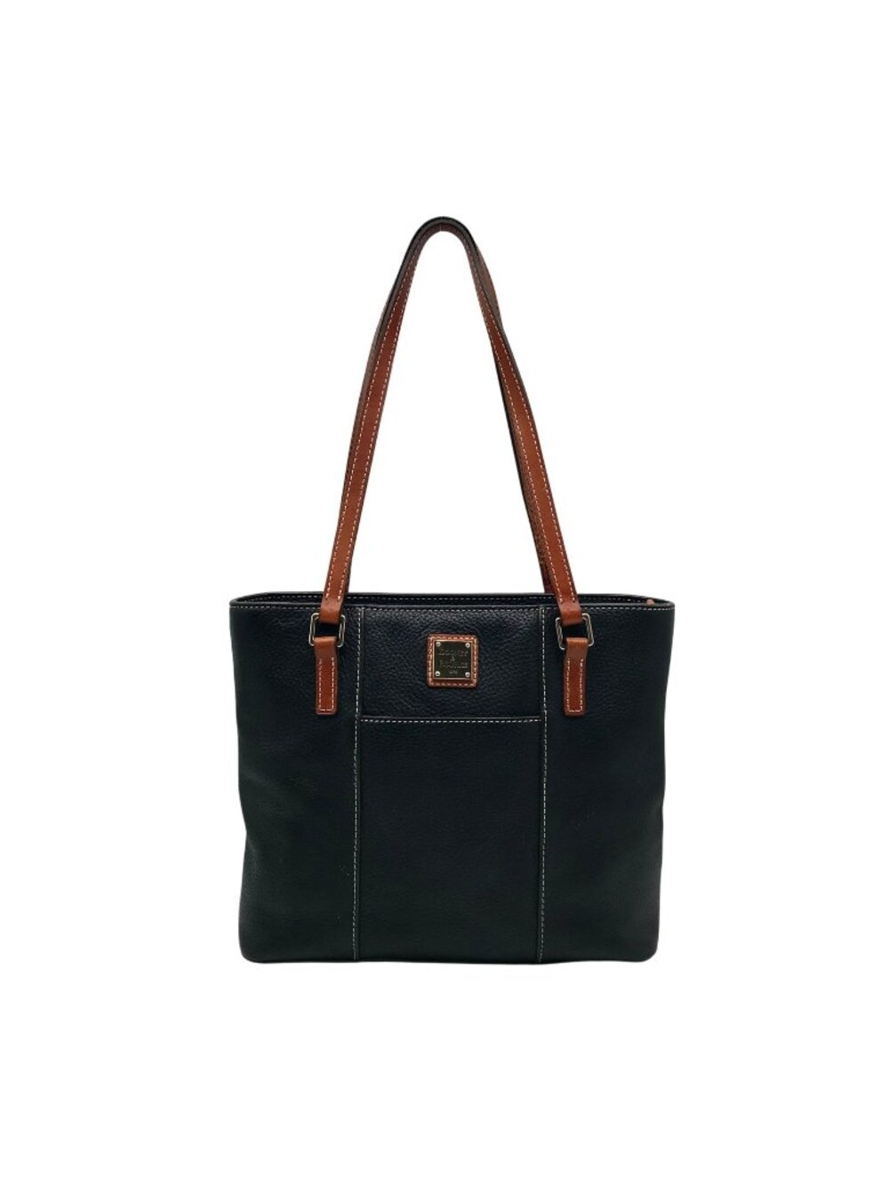 Dooney & Bourke Black Pebbled Leather Small Lexington Tote Bag